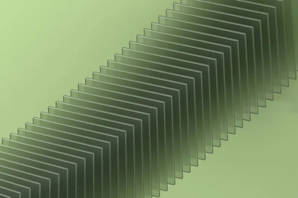 Abstract geometric pattern of stacked lines, illustrating purpose and positioning